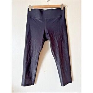 Carbon 38 Takara Black Capri Shiny Leggings High Waist USA | Women's Medium
